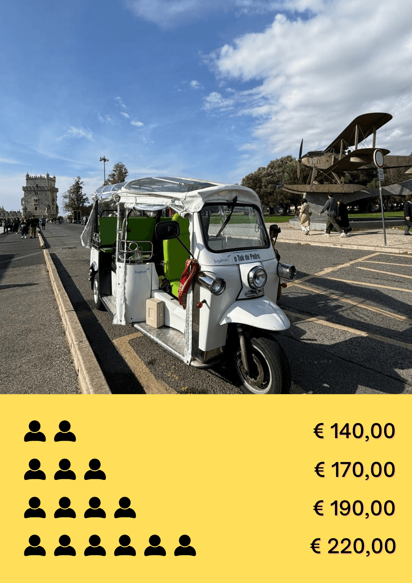 Lisbon Tuk Tuk Tour: Belém (2h)