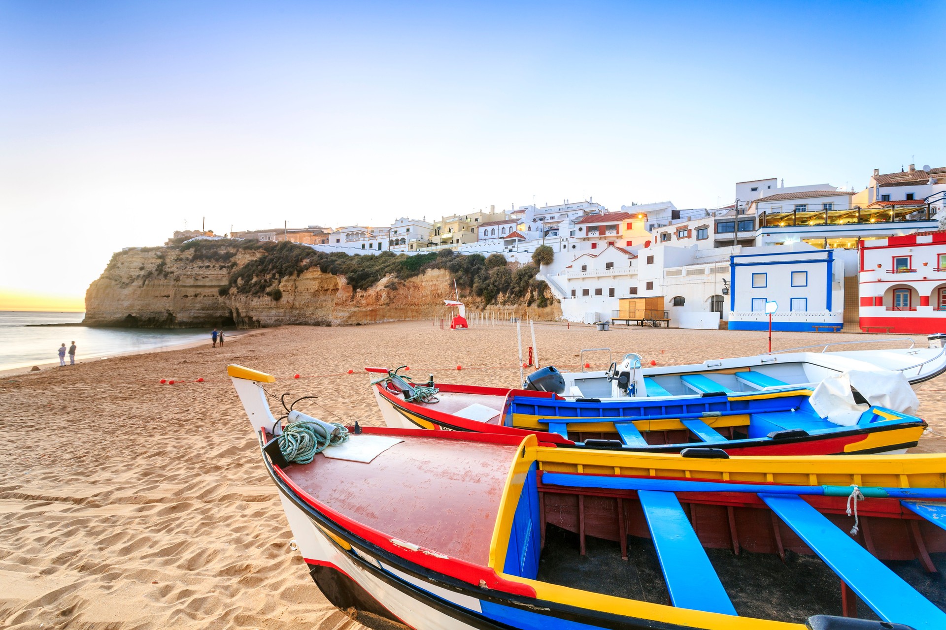 Beautiful beach in Carvoeiro, Algarve, Portugal