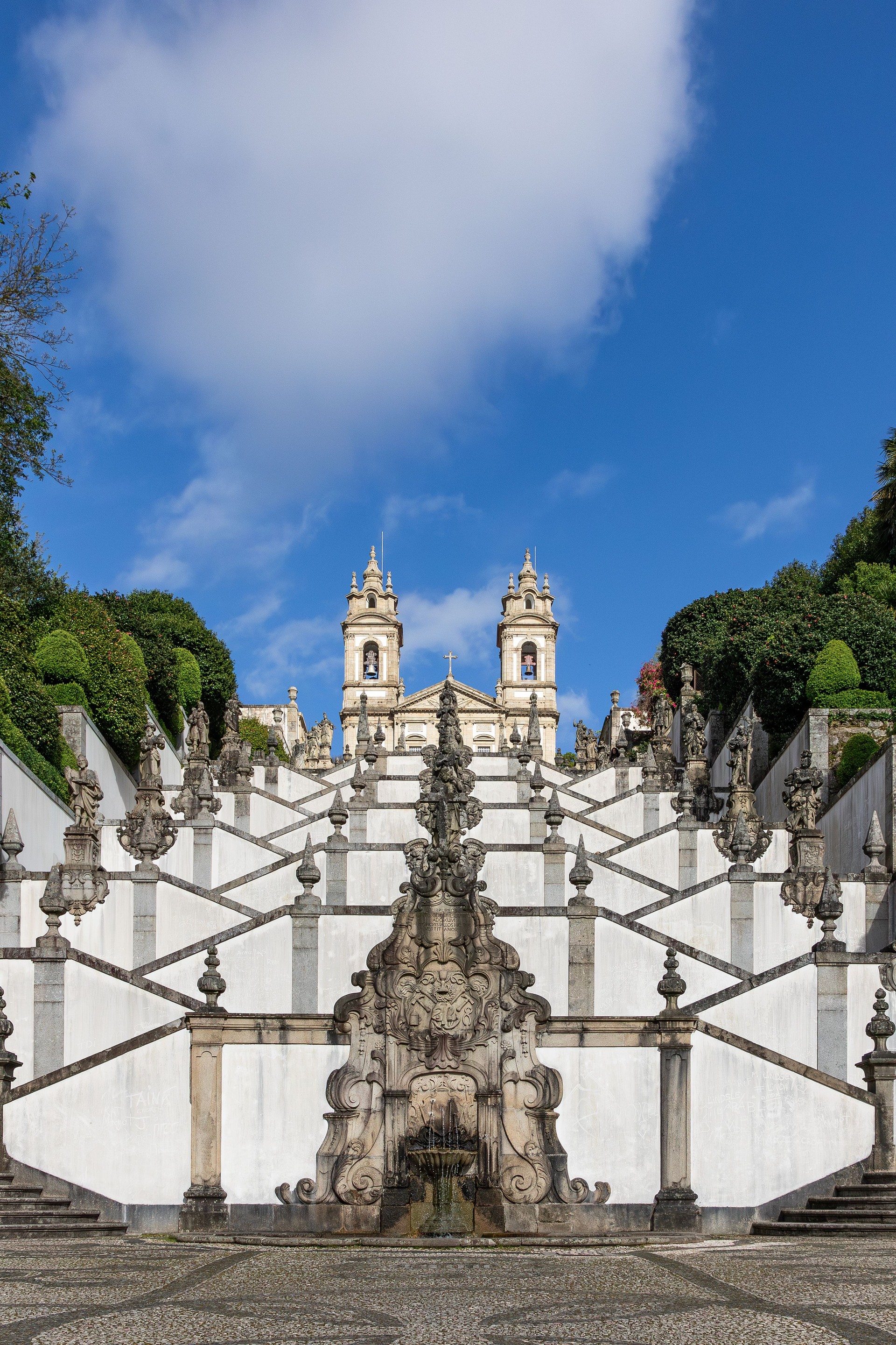 Basilica Bom Jesus do Monte (The Sanctuary of Bom Jesus do Monte), located in Braga, Portugal